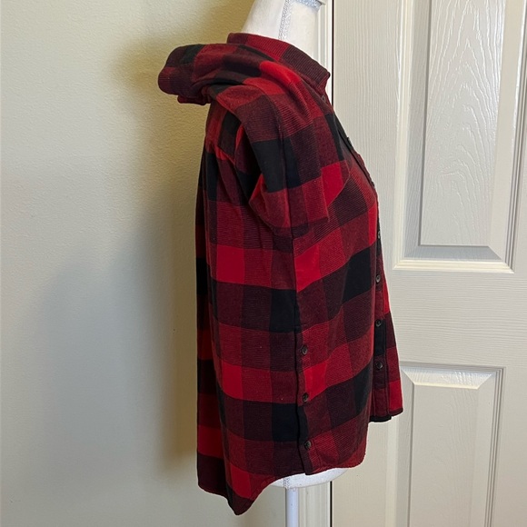 MADEWELL Buffalo Plaid High/Low Flannel Shirt - Picture 7 of 12